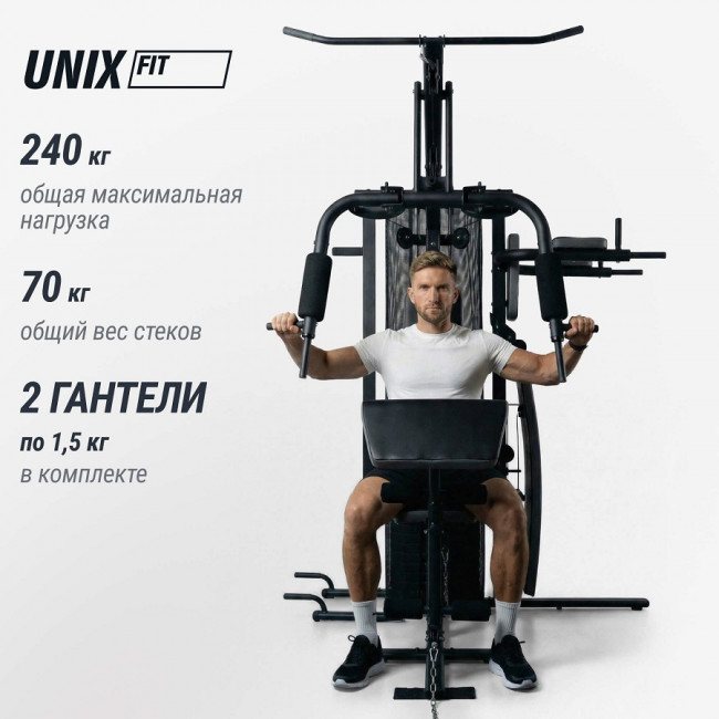 Силовой комплекс UNIX Fit Block 70 Multi Силовой комплекс UNIX Fit Block 70 Multi