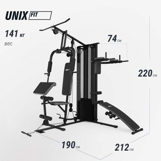 Силовой комплекс UNIX Fit Block 70 Multi Силовой комплекс UNIX Fit Block 70 Multi