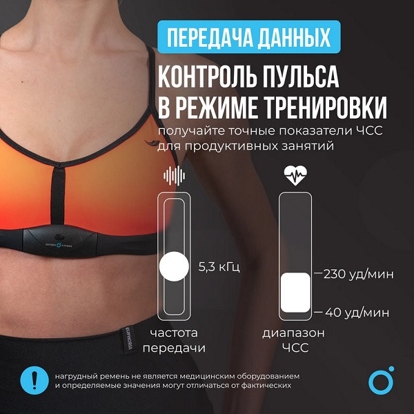 Нагрудный датчик пульса Oxygen Fitness SENSE Нагрудный датчик пульса Oxygen Fitness SENSE