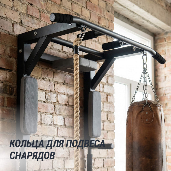 Турник настенный 3 в 1 UNIX Fit для подтягиваний / Pull up 200