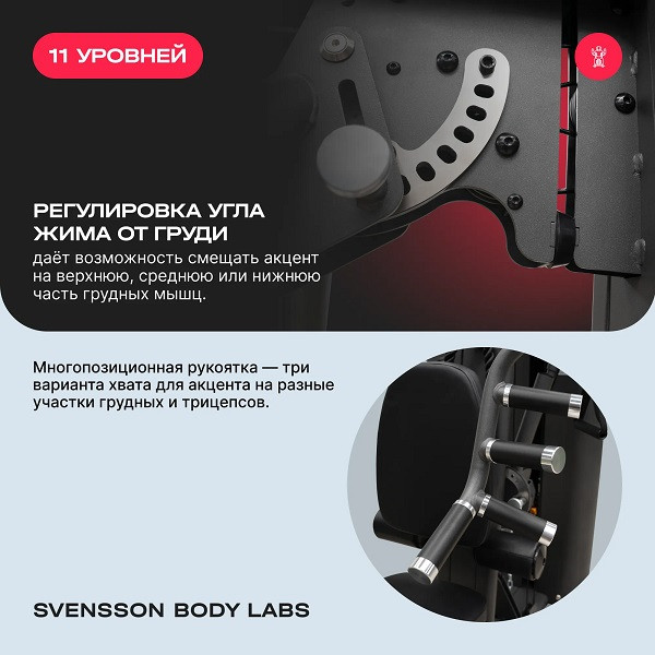 Силовой комплекс Svensson Body Labs RIGEL PRO стек 90 кг