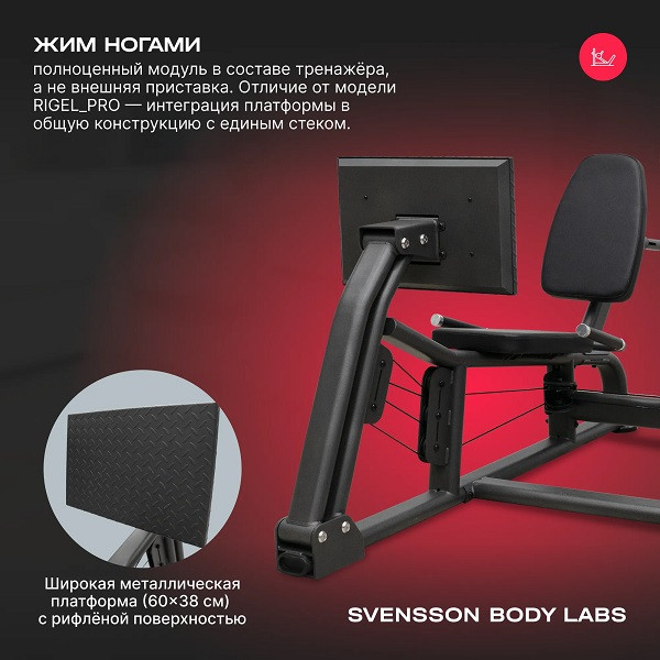 Силовой комплекс Svensson Body Labs RIGEL PLUS PRO стек 60 кг