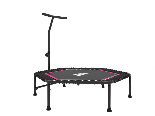 Батут UNIX line FITNESS Pink (130 cm) с ручкой Батут UNIX line FITNESS Pink (130 cm) с ручкой