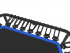 Батут UNIX line FITNESS Blue (130 cm) с ручкой