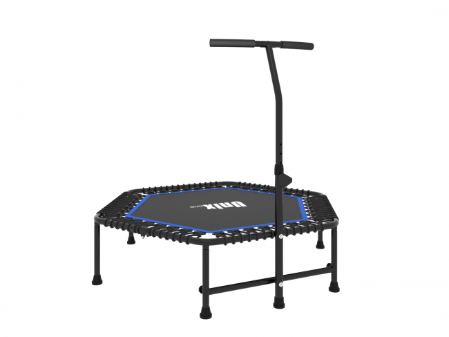 Батут UNIX line FITNESS Blue (130 cm) с ручкой Батут UNIX line FITNESS Blue (130 cm) с ручкой
