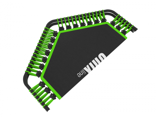 Батут UNIX line FITNESS Green PRO (130 cm) с ручкой