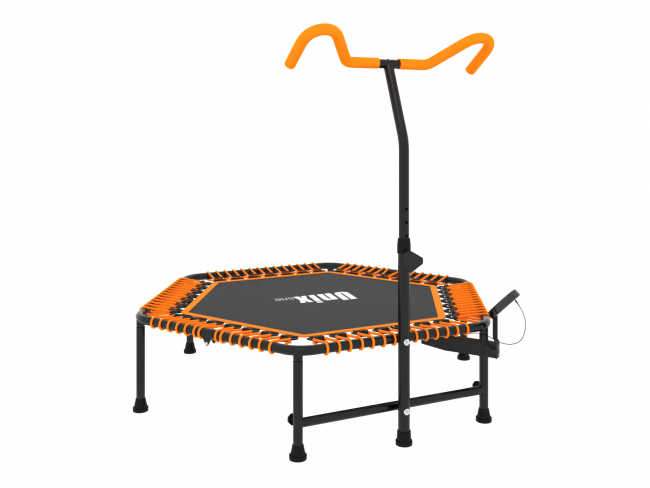 Батут UNIX line FITNESS Orange PRO (130 cm) с ручкой Батут UNIX line FITNESS Orange PRO (130 cm) с ручкой