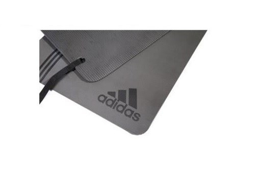 Тренировочный коврик (мат) для фитнеса Adidas Elite (черный логотип)