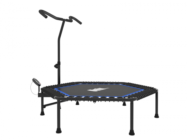 Батут UNIX line FITNESS Blue PRO (130 cm) с ручкой Батут UNIX line FITNESS Blue PRO (130 cm) с ручкой