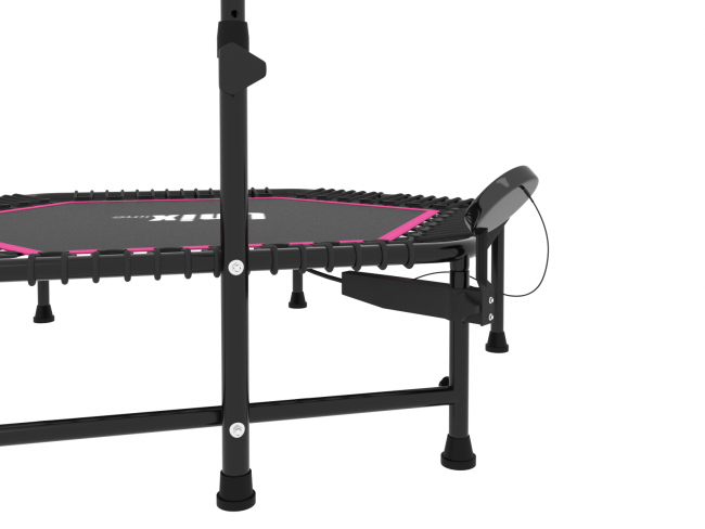 Батут для фитнеса UNIX line FITNESS Pink PRO (130 cm) с ручкой