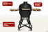 Керамический гриль-барбекю Start Grill 22 дюйма (черный) (56 см)