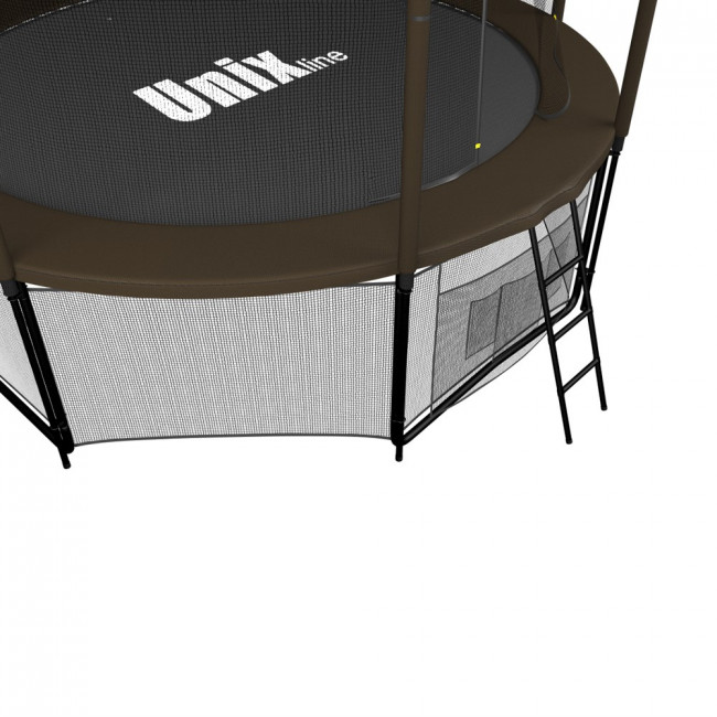 Батут с сеткой UNIX line 8 ft Black / Brown (inside)