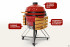 Керамический гриль-барбекю Start Grill 24 дюйма (красный) (61 см)