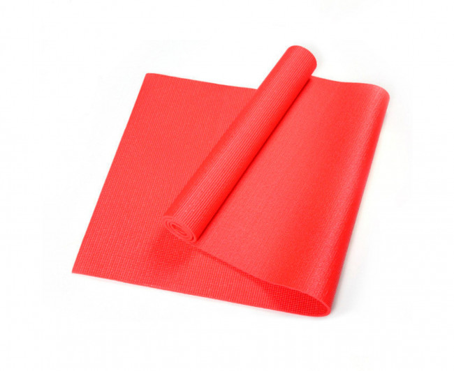 Коврик для фитнеса и йоги DFC Yoga красный 4 мм