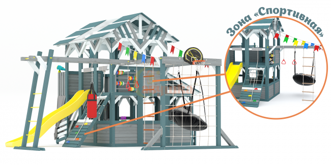 Детский игровой комплекс Савушка PlayHouse-4 Детский игровой комплекс Савушка PlayHouse-4