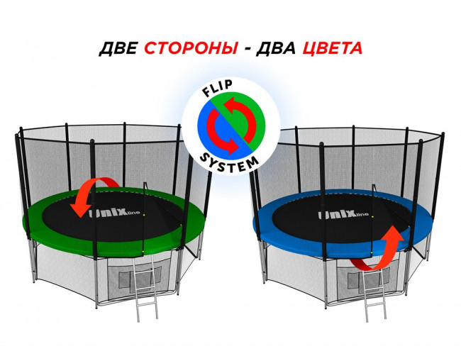 Батут с сеткой UNIX line 8 ft Classic outside Батут с сеткой UNIX line 8 ft Classic outside