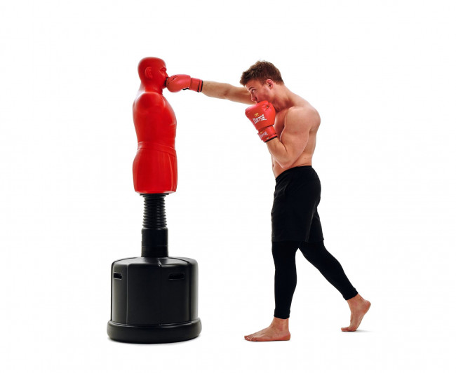 Манекен для бокса DFC Boxing Punching Man-Medium TLS-BR (красный) без регулировки
