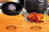 Керамический гриль-барбекю с окошком Start Grill 22 дюйма (черный) (57см) c чехлом