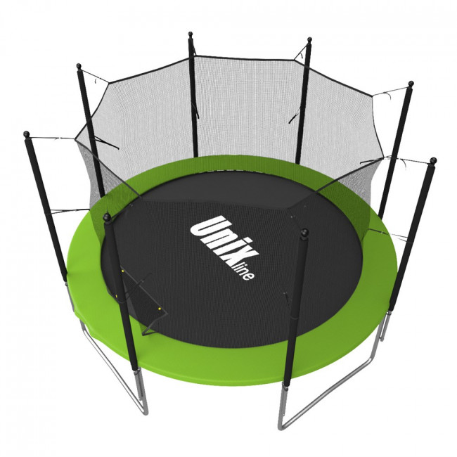 Батут с сеткой UNIX line Simple 8 ft Green inside