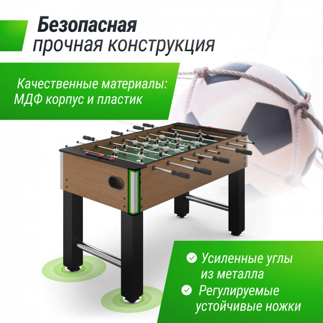 Игровой стол UNIX Line Футбол - Кикер (140х74 cм) Wood Игровой стол UNIX Line Футбол - Кикер (140х74 cм) Wood