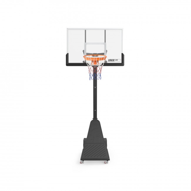 Баскетбольная стойка UNIX Line B-Stand-PC 54"x32" R45 H230-305 см с платформой для противовеса