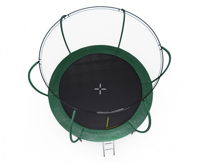 Батут DFC ULTRASPORT 10 ft с внутренней сеткой и лестницей