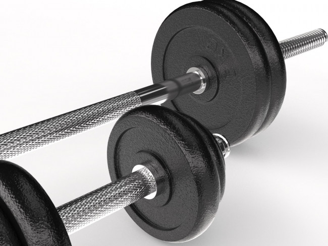 Набор гантелей и штанга UNIX Fit в кейсе 50 кг DBKITU50