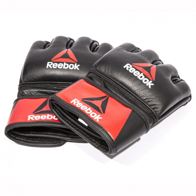 Профессиональные кожаные перчатки Reebok Combat для MMA Профессиональные кожаные перчатки Reebok Combat для MMA