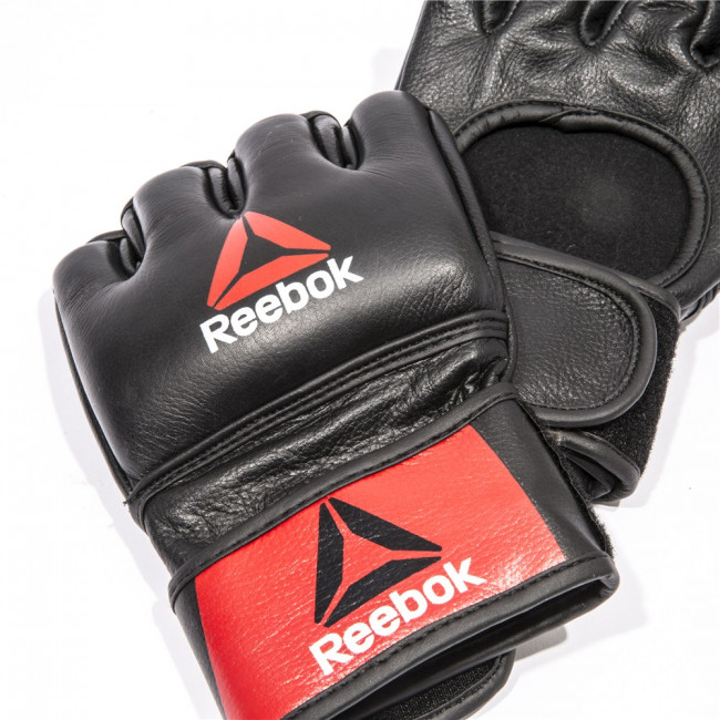 Профессиональные кожаные перчатки Reebok Combat для MMA Профессиональные кожаные перчатки Reebok Combat для MMA
