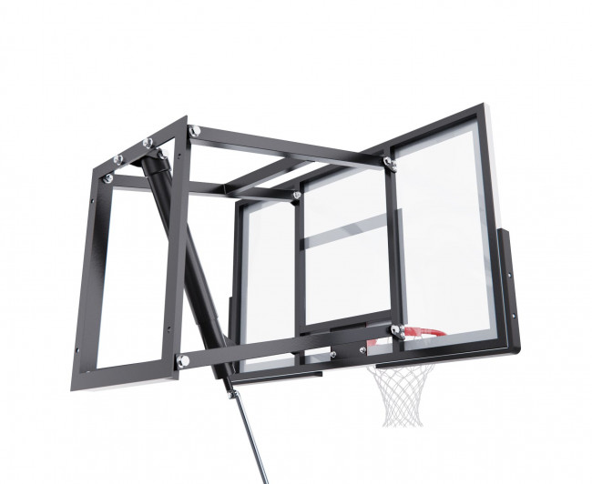 Баскетбольный щит DFC 44" (110 x 70 см) TG6MM110 со съёмным регулятором высоты, стекло 6 мм