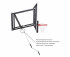 Баскетбольный щит DFC 54" (136 x 80 см) PC3MM136 со съёмным регулятором высоты, поликарбонат 3 мм