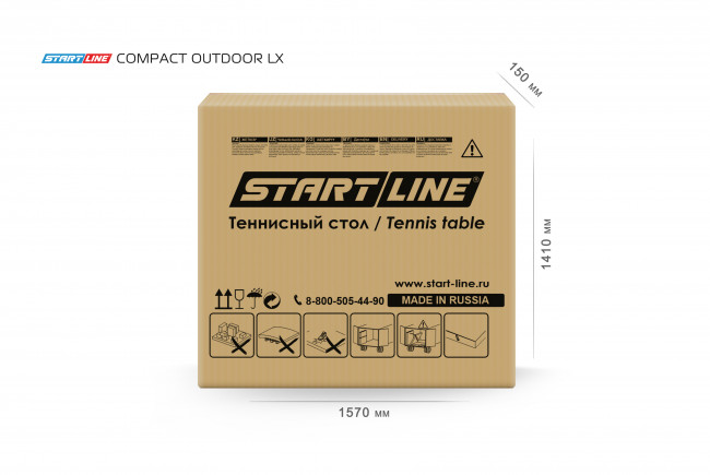 Всепогодный теннисный стол Start Line Compact-2 LX Black
