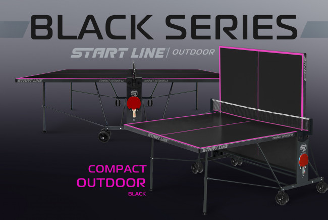 Всепогодный теннисный стол Start Line Compact-2 LX Black