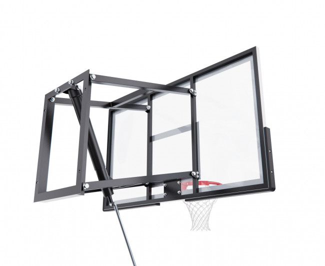Баскетбольный щит DFC 54" (136 x 80 см) TG6MM136 со съёмным регулятором высоты, стекло 6 мм